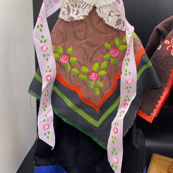 Polish Folk Ethnic Artisanal Handmade Dolls 10” - Picture 7 of 16